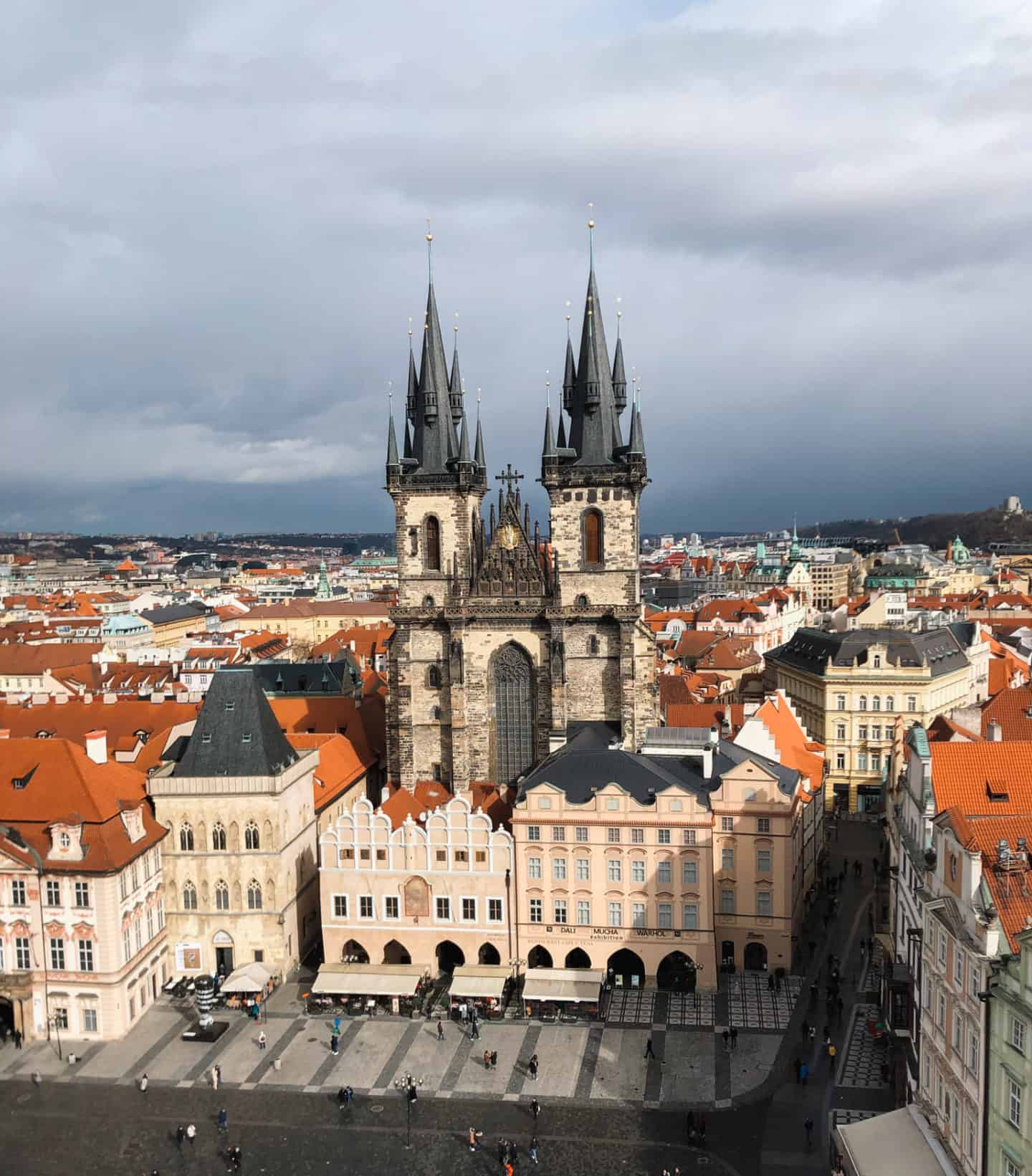 Aerial View of Prague's Old Town Square