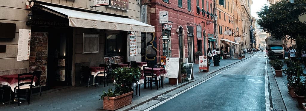 street view of Genoa Italy