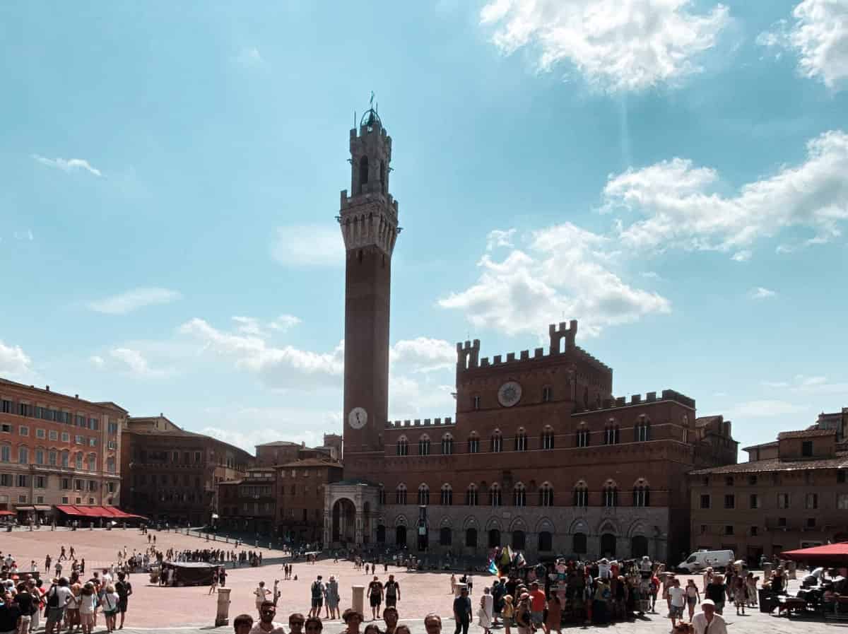 Piazza del Campo Main square in Siena Italy during daytime