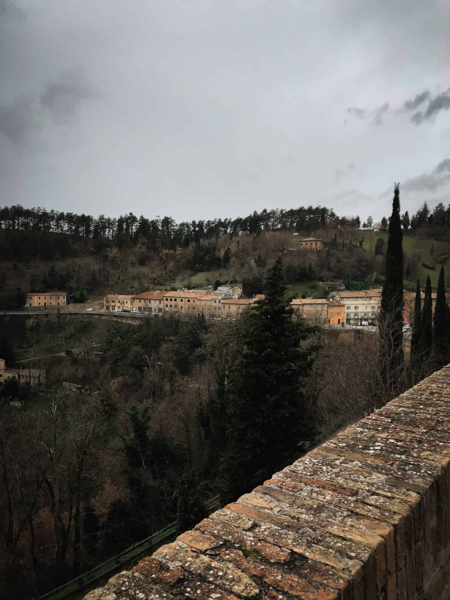View from Urbino city wall