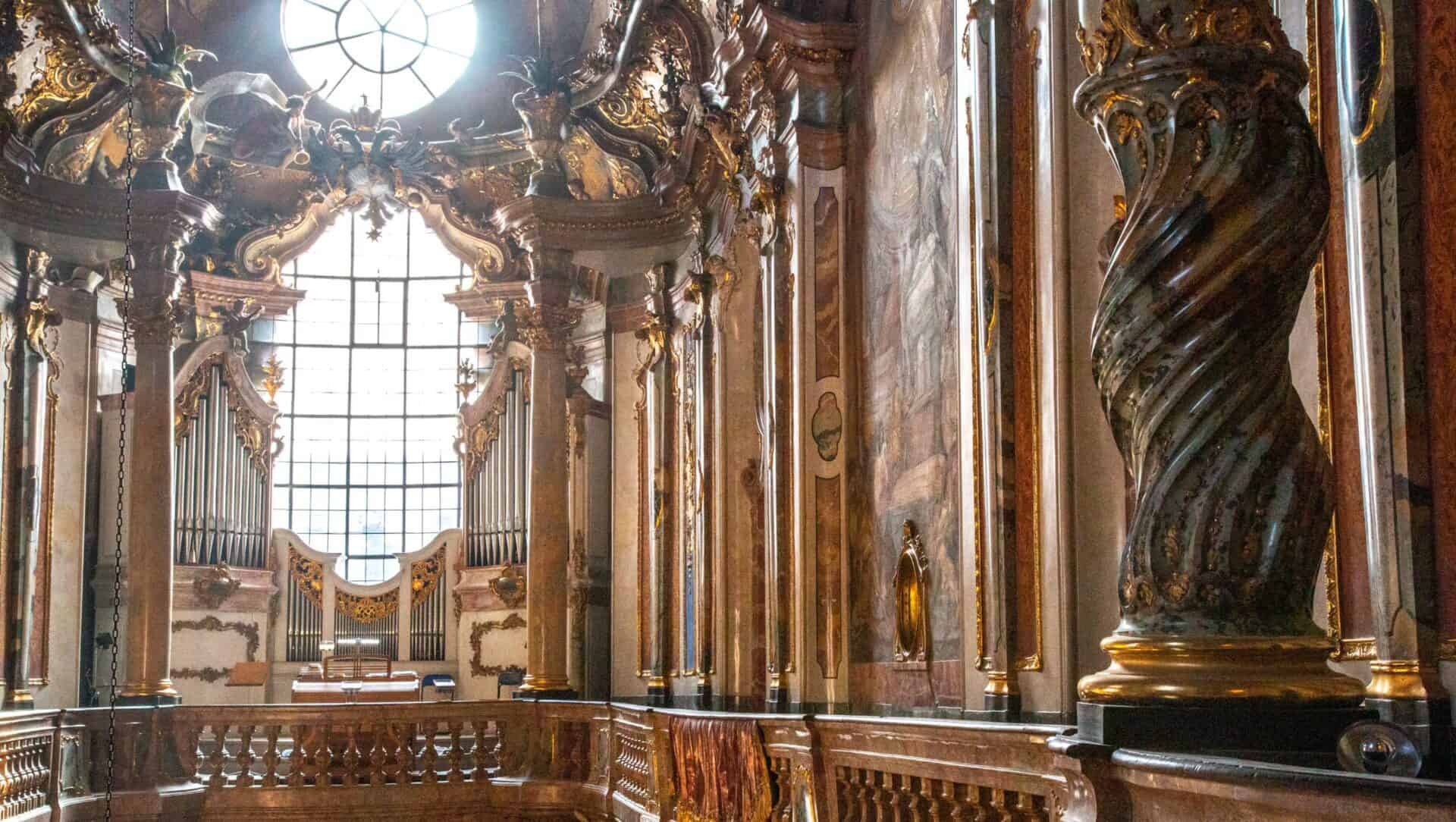 Gorgeous interior of a german baroque church