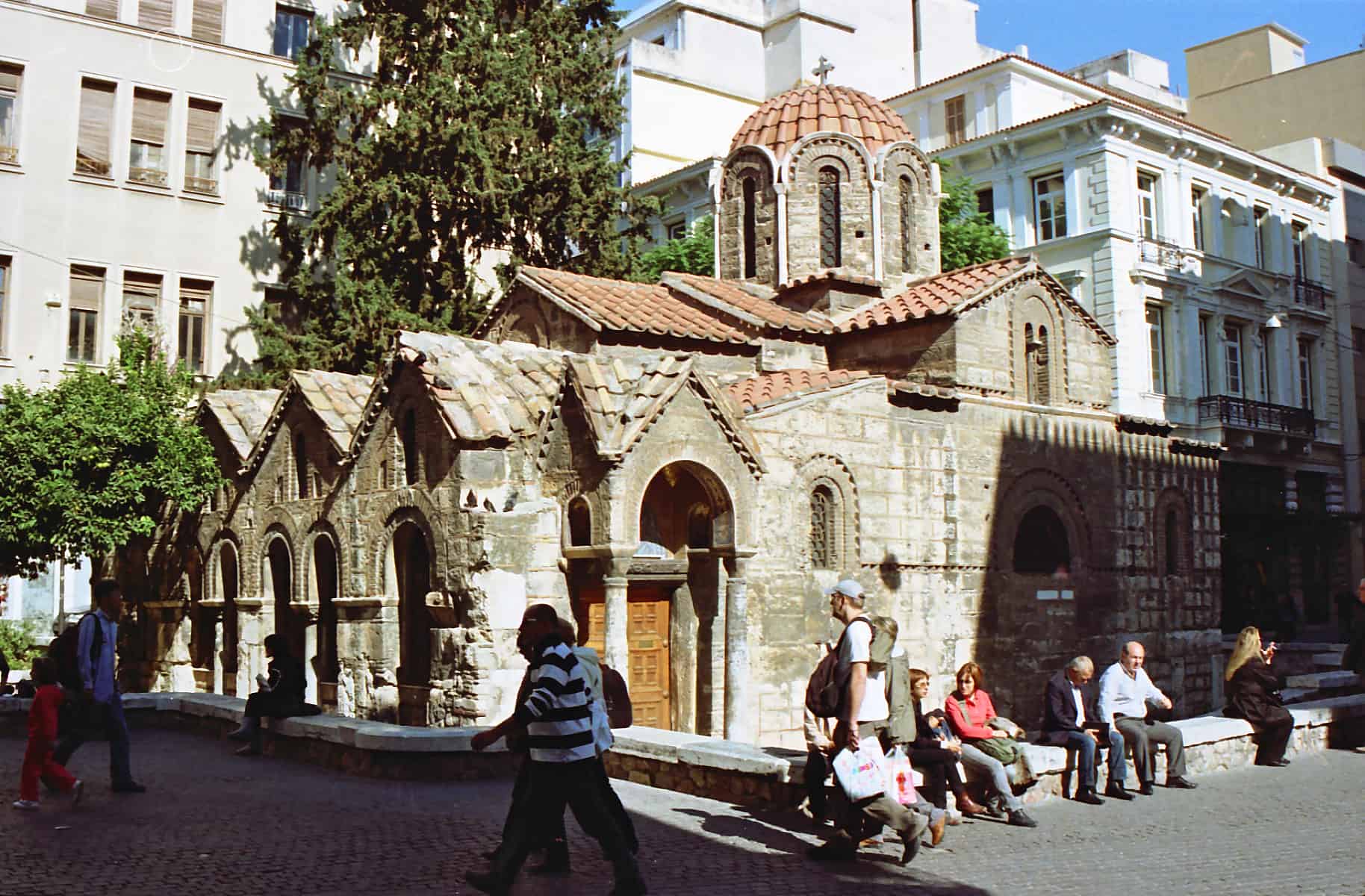 exterior of Panagia Kapnikarea in Athens during daytime