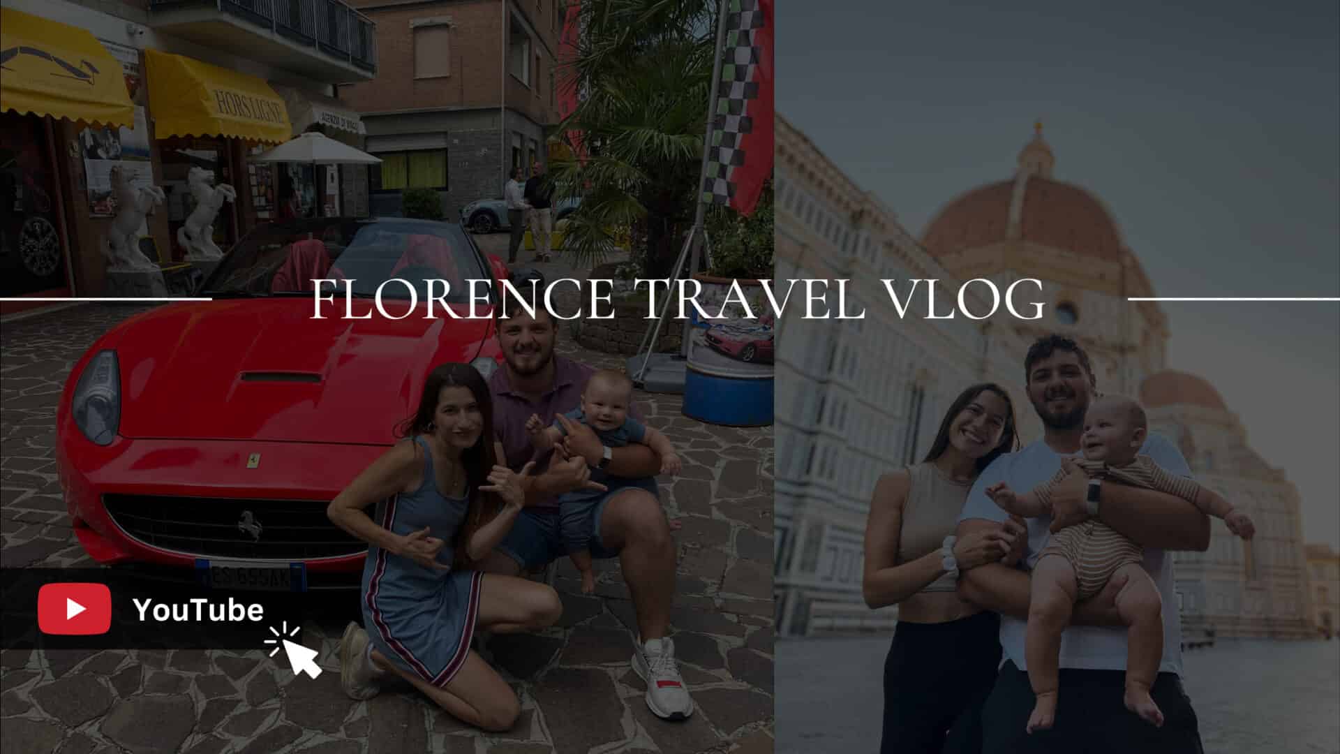 Florence travel vlog youtube thumbnail
