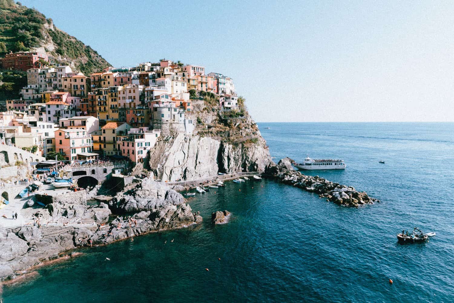 Colorful buildings on Amalfi Coast