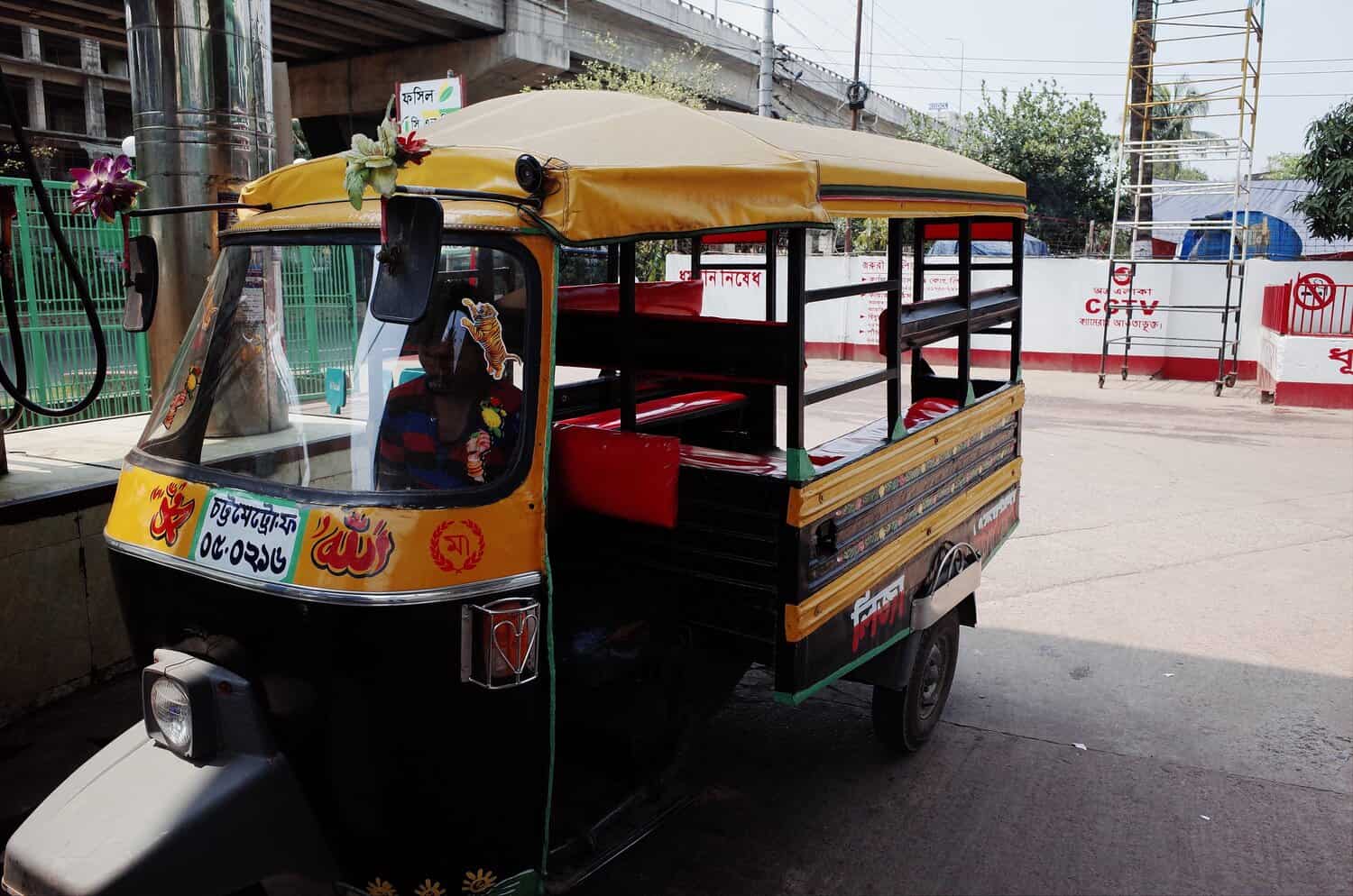 Tuktuk in Streets of Chittagong