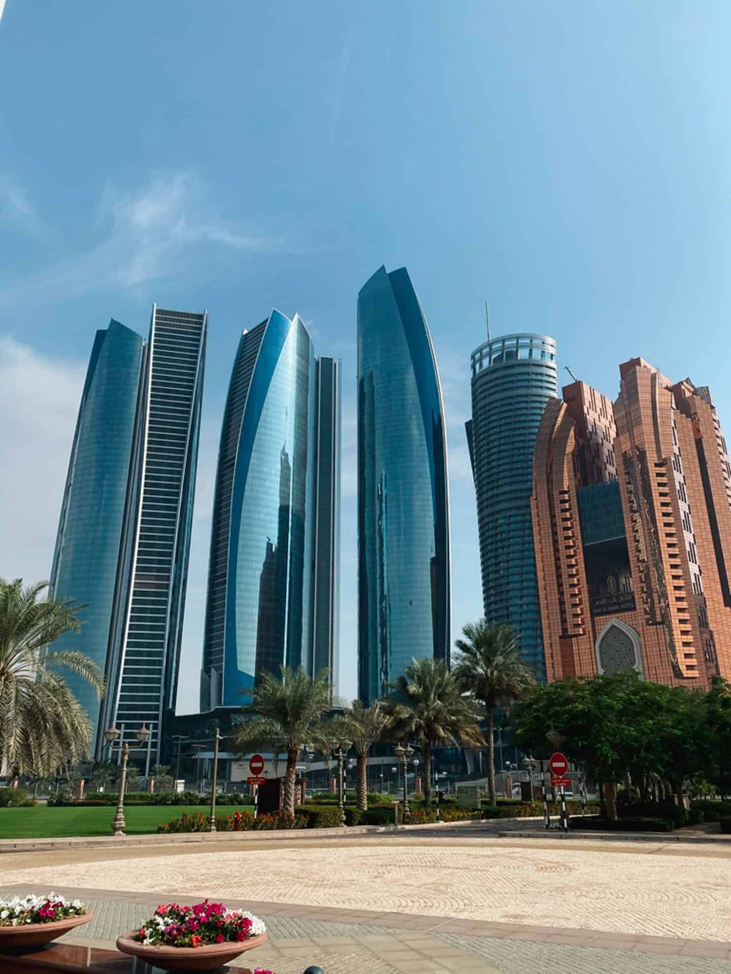 Abu Dhabi city skyline at daytime