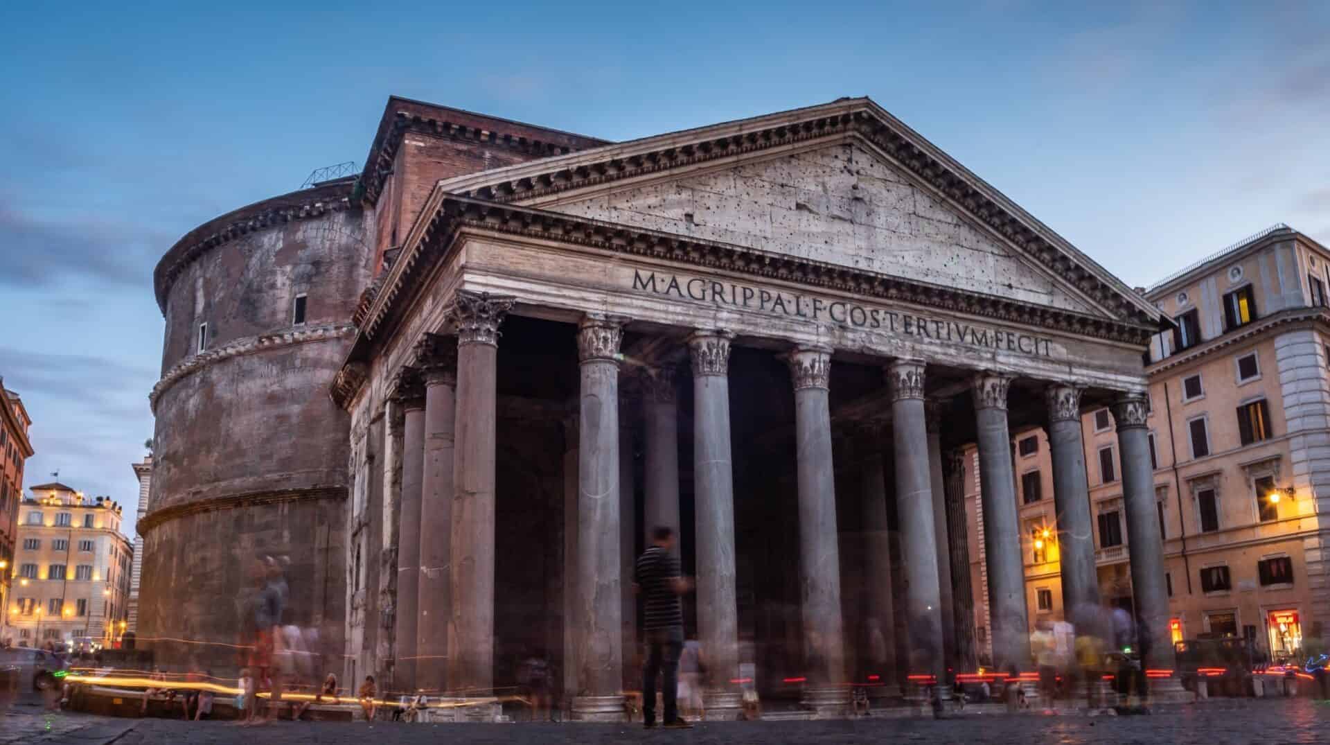 The Pantheon Church in Downtown Rome