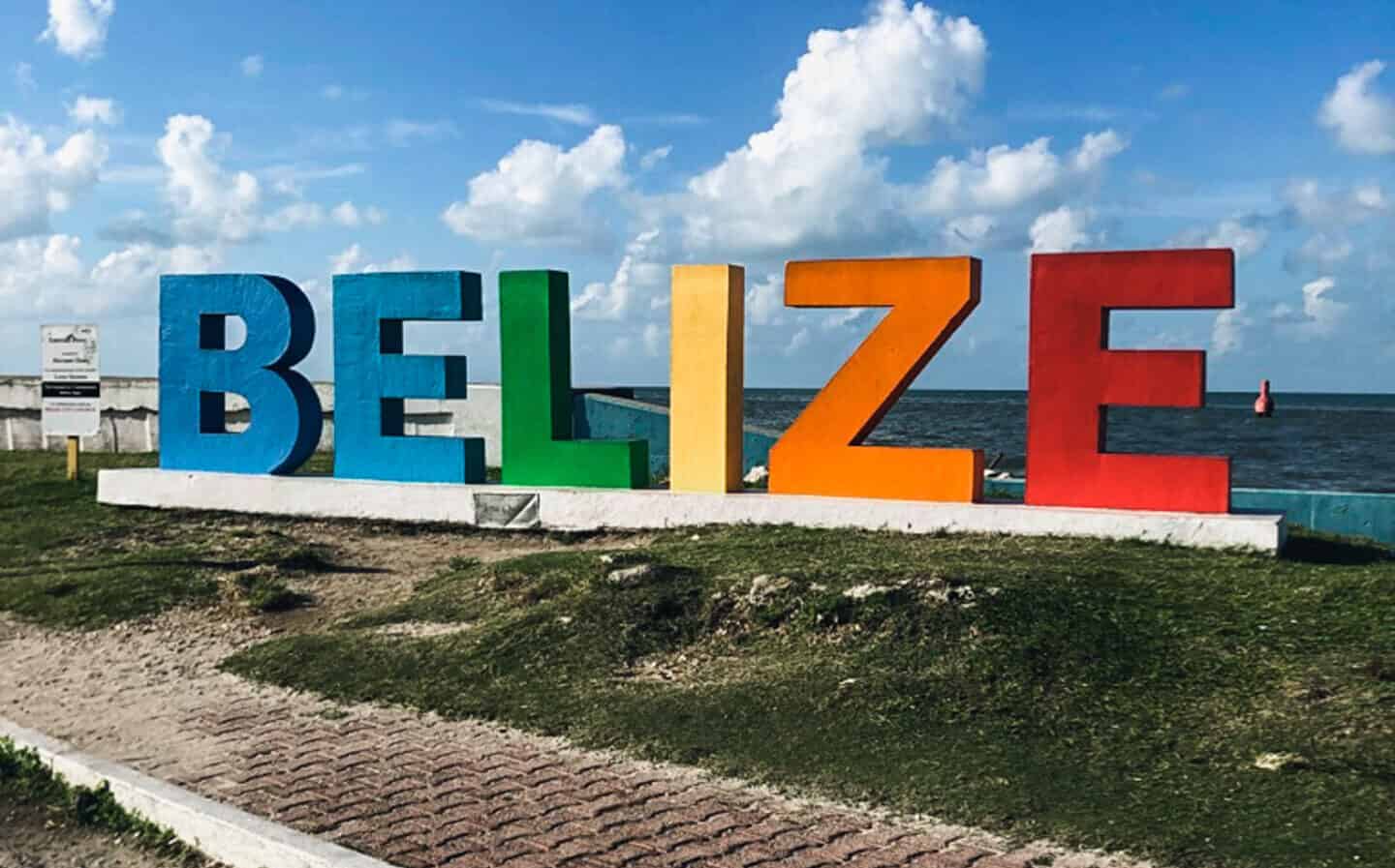 colorful belize sign