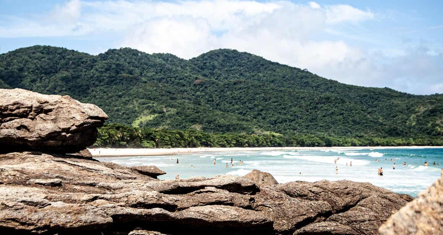 Vila de Dois Rios Beach in Ilha Grande Brazil