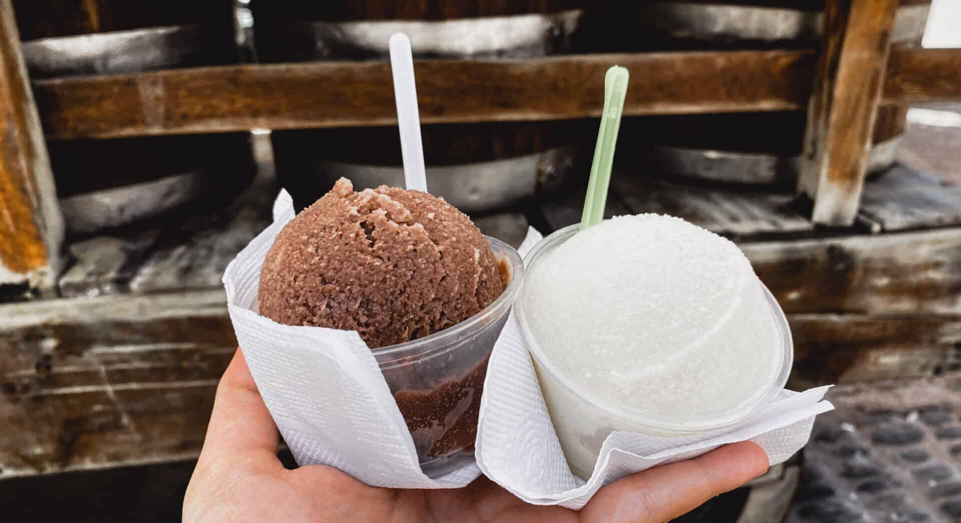 Chocolate and Tequila flavored ice cream in Jalisco, Mexico