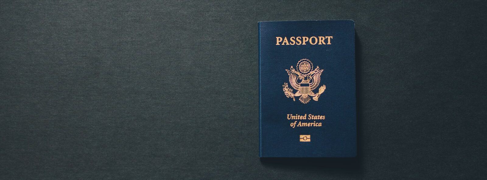 blue US Passport book