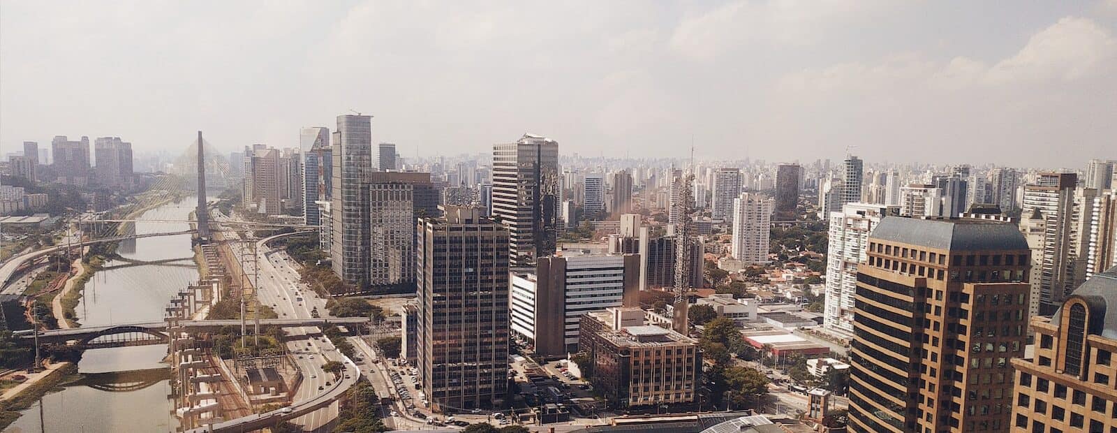 dron shot of sao paulo city during daytime