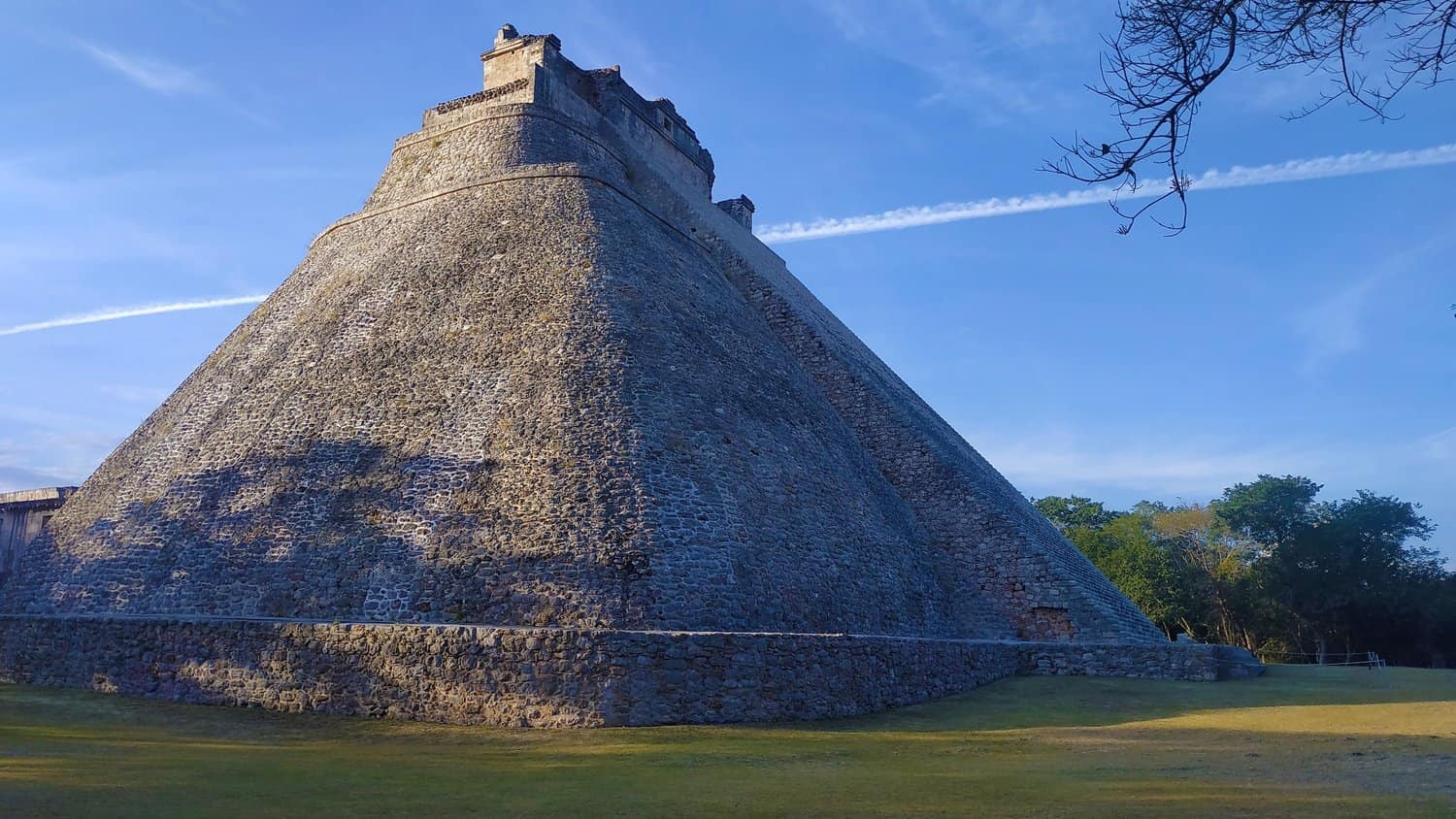 Ancient stone pyramid in Mexico