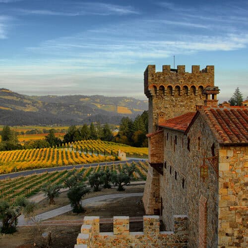 gorgeous Italian castle on vineyard
