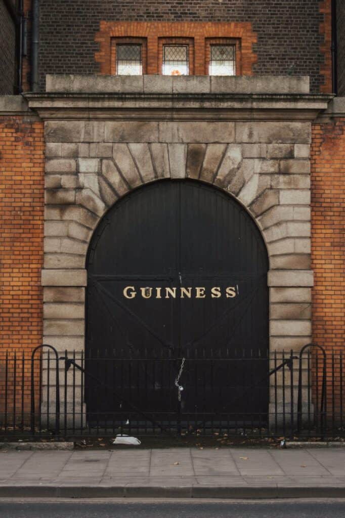 Front Door of Guinness Brewery in Dublin