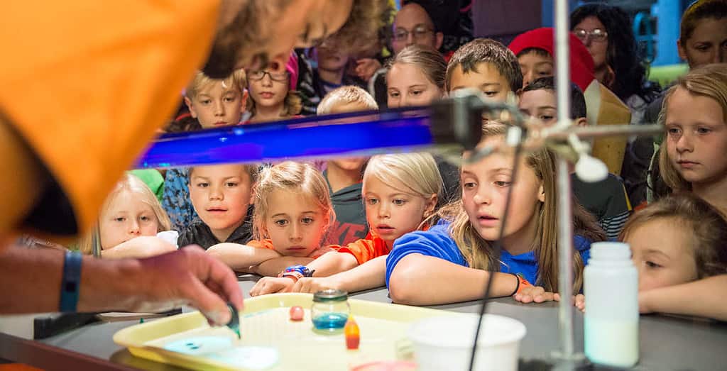 Science City Museum filled with children in Kansas City