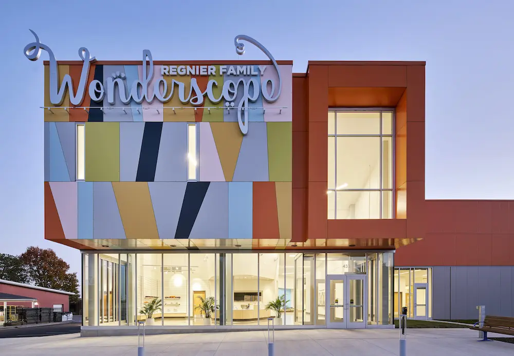 Front of Wonderscope kids museum in Kansas City