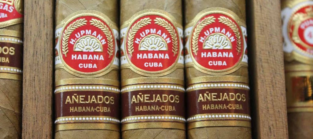 close view of Anejados Cuban cigars