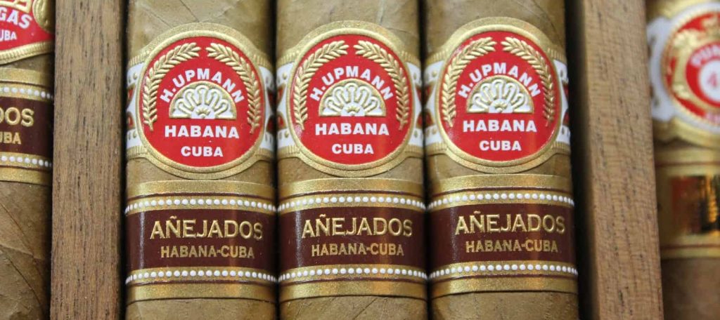 close view of Anejados Cuban cigars