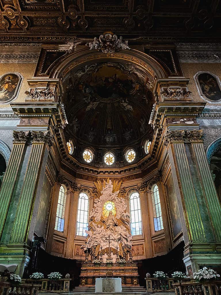 beautiful interior of Italian church 