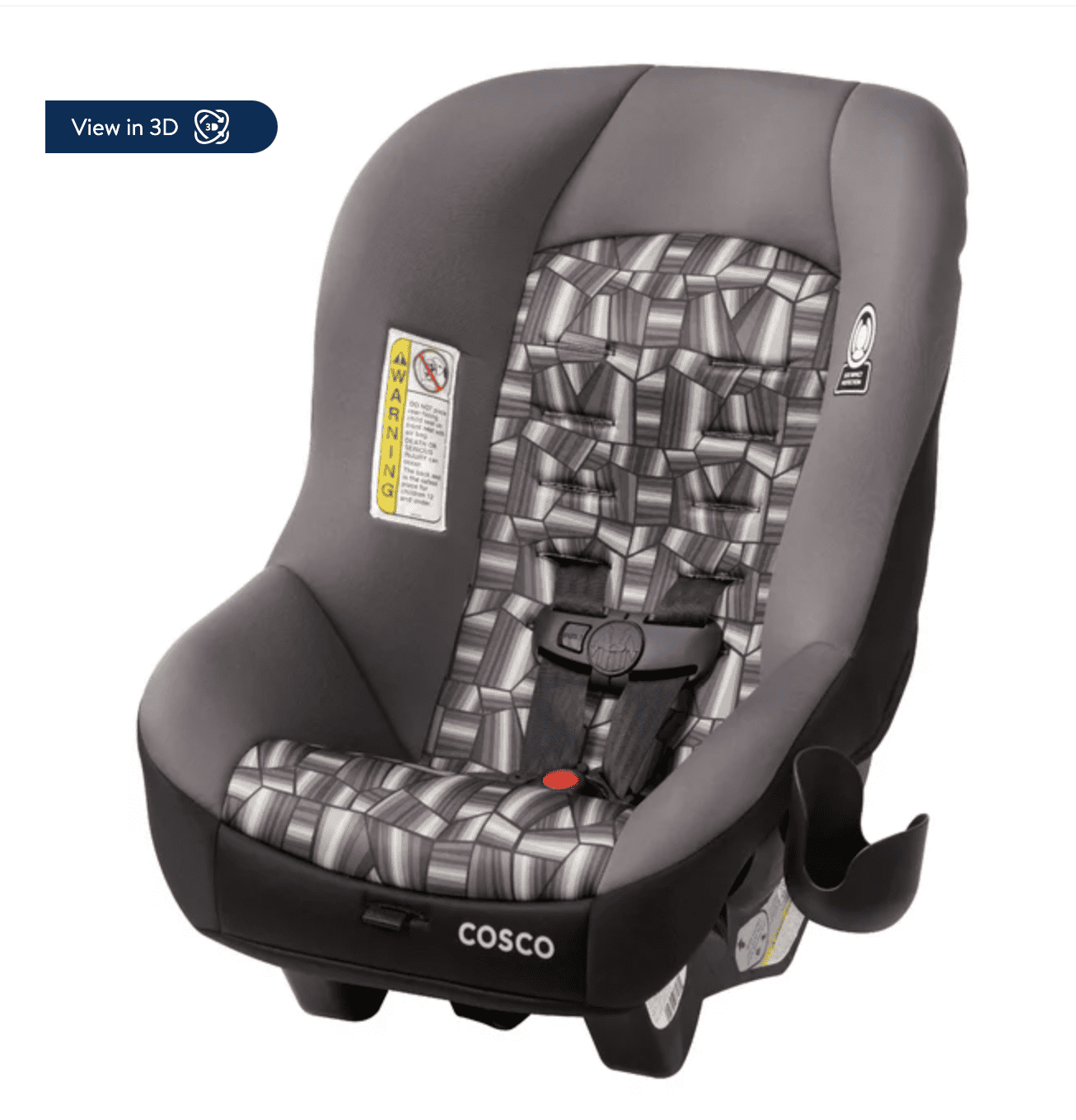 grey carseat for child