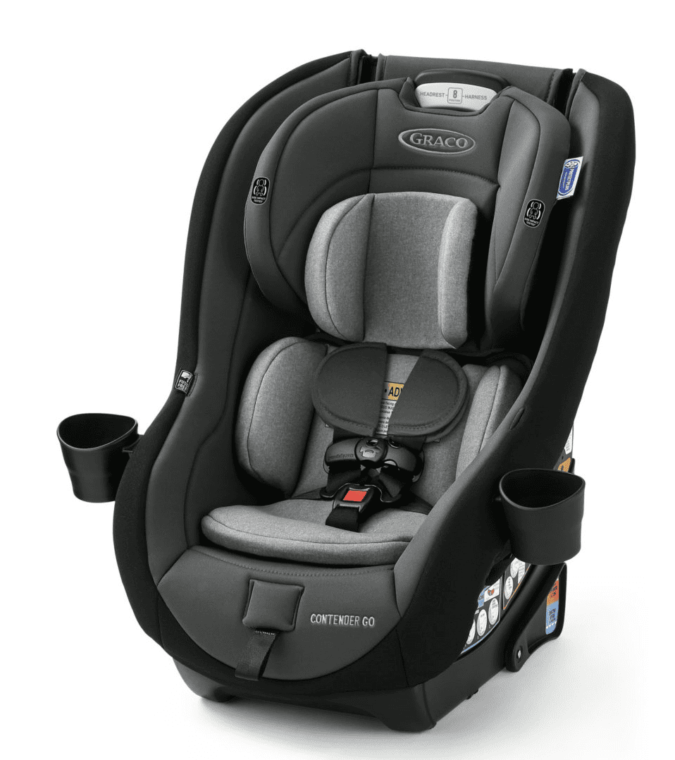 Black and grey forward facing toddler carseat